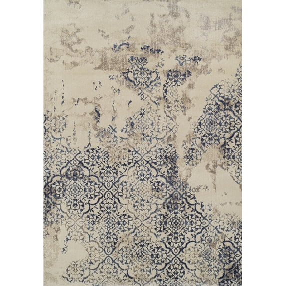 Dalyn Lavita Area Rug LV501 Lv501 Navy Navy Faded Distressed 3' 3" x 5' 1" Rectangle