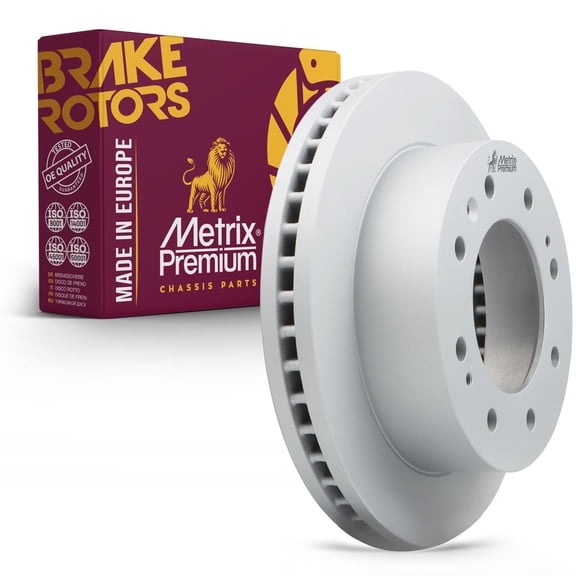 Metrix Premium Chassis Parts - 13.98 inch (355mm) Front Coated Vented Disc Brake Rotor Fits Chevrolet Silverado 2500 HD, Silverado 3500 HD, Suburban 3500 HD, GMC Sierra 2500 HD, Sierra 3500 HD
