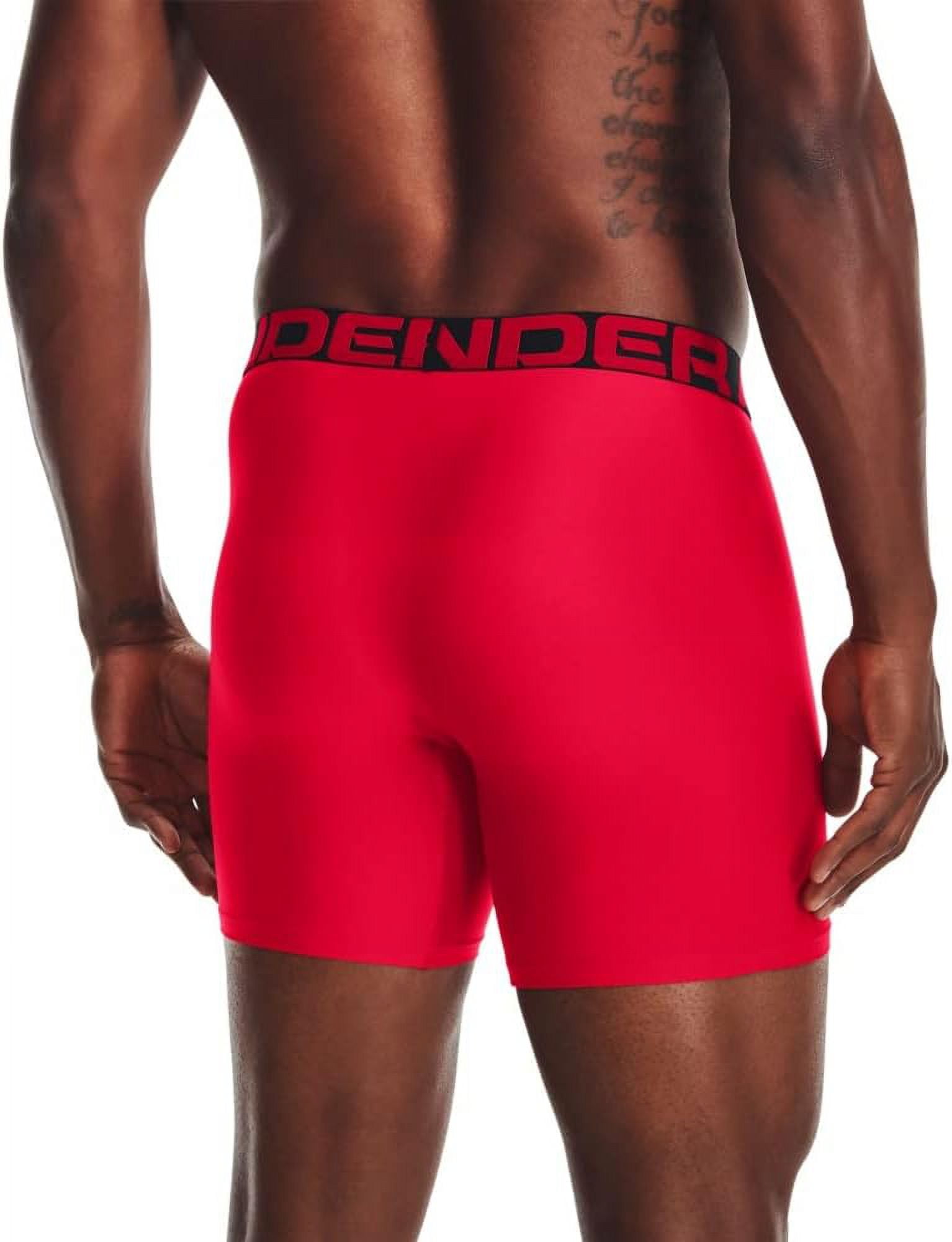 Under Armour Boy's Boxer Brief Underwear Size Medium, 4-Pack, Red