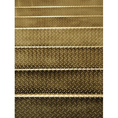 Multi Surface Adhesive Gel (Peel-n-Stick Poster of Steel Surface Step Ladder Floor Mat Ladder Metal Poster 24x16 Adhesive Sticker Poster)