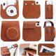 thumbnail image 2 of Instant Camera Bag for Instax Mini 8 Mini 9 Mini 11 Travel Case with Adjustable Shoulder Strap PU Leather Brown, 2 of 4