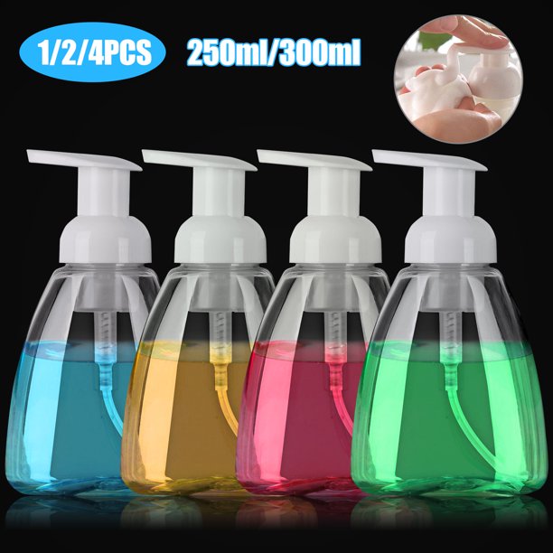 EEEkit 4/2/1Pcs Foam Soap Dispensers,10oz /300ml 8.5oz/250ml Pump