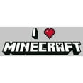 thumbnail image 2 of Junior's Minecraft I Heart Minecraft  Graphic Tee Athletic Heather 2X Large, 2 of 3