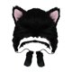 thumbnail image 4 of Sombrero de felpa Sunnimix Gato Negro, 4 of 7