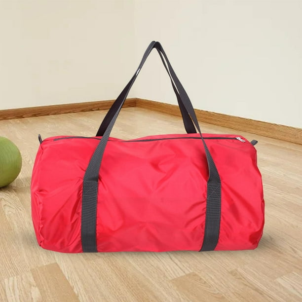Bolsa de almacenaje para acampada Macarena Bolso de viaje de lona organizador para mujer y hombre Bolso de mano para llevar durante la noche para gimnasio Rojo