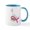 White/Blue Inside, variant on CafePress - Tee Off Mug - 11 oz Ceramic Mug - Novelty Coffee Tea Cup
