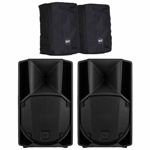 RCF ART 710-A MK5 Active 1400W 2-Way 10" Powered Speaker 2-Pack with Covers Package