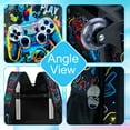 thumbnail image 6 of AGSDON 4PCS Boys Rolling Backpack, Cute Game Wheeled Bookbag, Roller School Bag with Wheels for Elementary Preschool Travel, 6 of 10