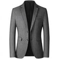 thumbnail image 1 of Chaqueta de traje informal para hombre, chaqueta fina de primavera y otoño, chaqueta de estilo occidental, 1 of 5