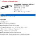thumbnail image 2 of Multi Rib Belt - Compatible with 2007 - 2010 Mercedes-Benz CL550 2008 2009, 2 of 2