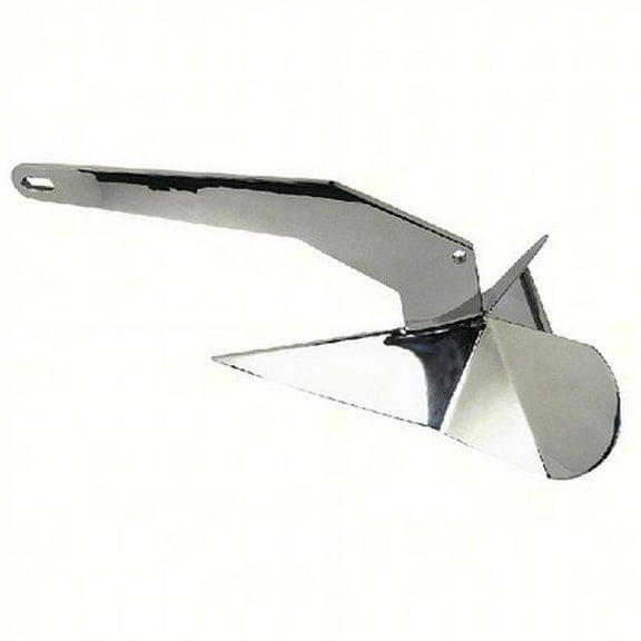(Price/EA)Seachoice Stainless Steel Plow Anchor, 35 lbs., 43860