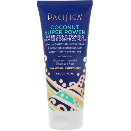 Pacifica  Coconut Super Power  Deep Conditioning Damage Control Mask  6 fl oz  177