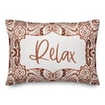 thumbnail image 2 of Creative Products Relax Orange and White Paisley Pattern 14x20 Indoor / Outdoor Pillow, 2 of 2