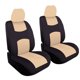 thumbnail image 1 of Juego de 4 fundas universales para cojín de asiento delantero de coche, fundas para cojín de cabeza, fundas de tela transpirables para asiento., 1 of 1