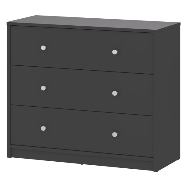 Tvilum Studio Collection 3Drawer Dresser, Gray