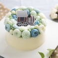 thumbnail image 2 of Train Cake Toppers Toy Train Cake Decorations Mini Train Model Traffic Track Railway Decorations For Boy Kid Birthday Party Supplies, 2 of 9