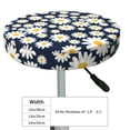 thumbnail image 4 of Bingfone Daisy Floral Padded Round Bar Stool Cover Cushion with Elastic Fabric Round Chair Seat - Daisy Floral, 4 of 7