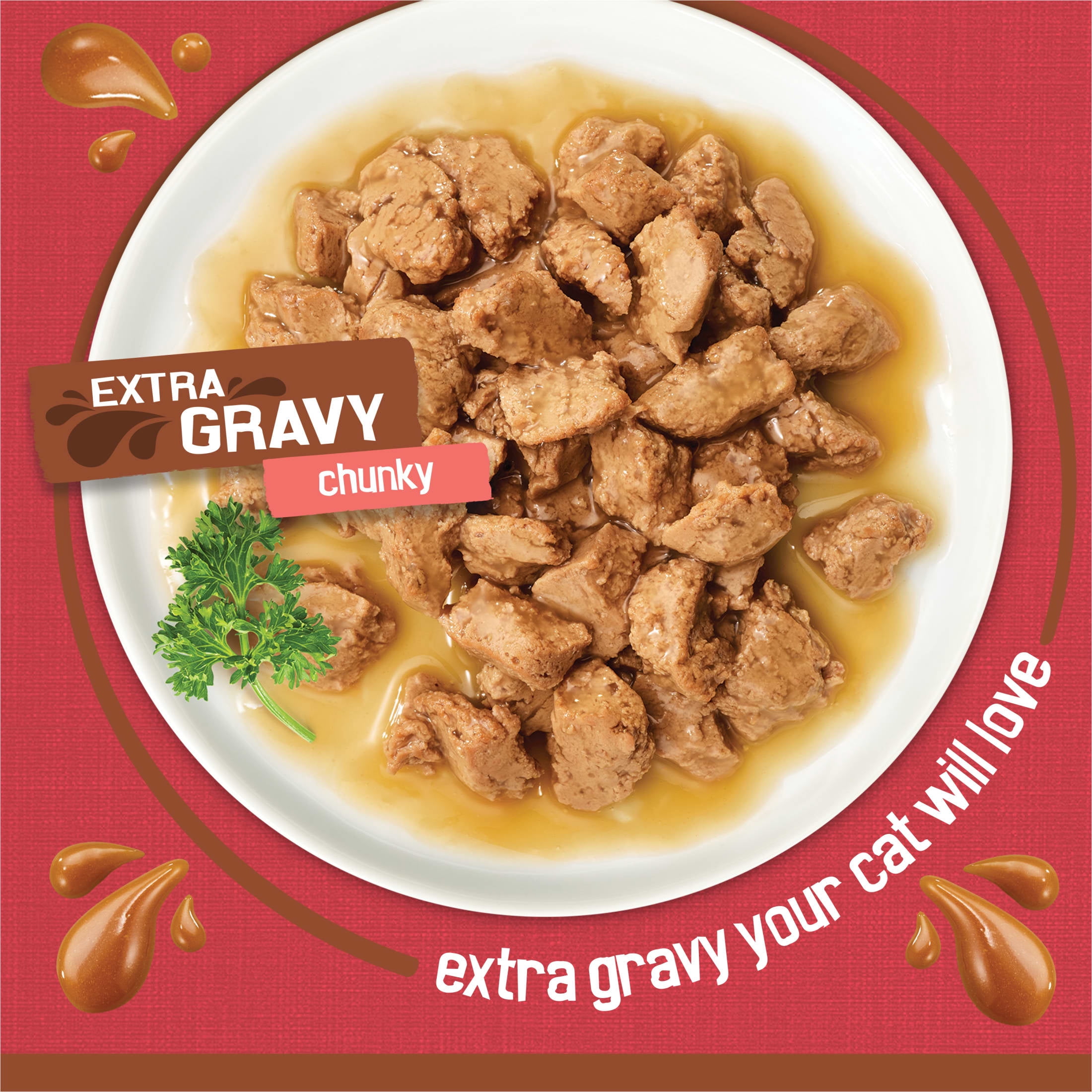 Purina Friskies Extra Chunky Gravy, Soft Beef, Wet Cat Food, 5.5 oz Can