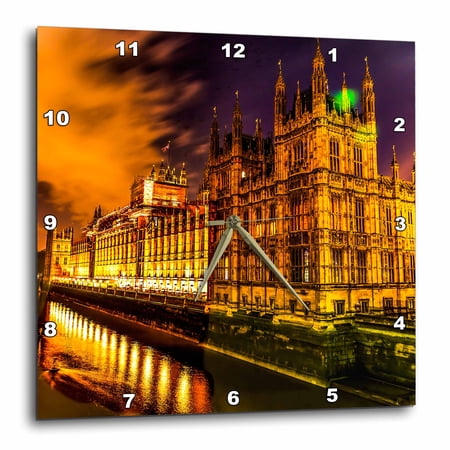 3 drose, Houses of Parliament, Thames River, Westminster Bridge, London, 10 x 10 Wall Clock 3 drose, Houses of Parliament, Thames River, Westminster Bridge, London, 10 x 10 Wall Clock - 022 d