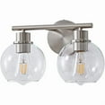 thumbnail image 6 of Deyidn 2 Light Pale Gold Bathroom Vanity Light with Globe Glass Shade Modern Bathroom Wall E26 Bulb, 6 of 6