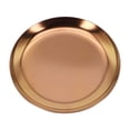 thumbnail image 4 of 10cm Colorful Gold Rose Gold Sliver Stainless Steel Storage Tray Jewelry Plate Cosmetics Desk Dessert Dish Dressing Table, 4 of 12