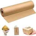 thumbnail image 2 of Rollo de papel kraft marrón, rollo de papel para manualidades, papel decorativo para envolver regalos, 2 of 7