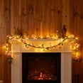 thumbnail image 3 of Olive Garland with Warm White LED Lights, Battery-operated Twinkling Vine Light, Artificial Olive Tree Vine for Bedroom, Wedding, Indoor & Outdoor Home Decor, Festive Lighted Garland, 6.56ft, D, 3 of 3