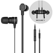 PDSY ADC G20 3.5mm Gaming Headset in-Ear Wired Magnetic Stereo with Mic(Black) (Color : Black)
