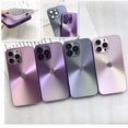 thumbnail image 2 of Funda De Metal Esmerilada Auroral Para IPhone 14 13 12 11 Pro Max Carcasa De Protección De Vidrio Templado Gao Jiahui unisex, 2 of 2