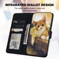 thumbnail image 3 of For iPhone 16 Cute Animal Pattern Wallet Case,Color Matching Premium PU Leather Shockproof Magnetic Flip Kickstand Credit Card Slots Slim Phone Case with Wrist Strap, Darkgray, 3 of 9