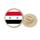 thumbnail image 1 of Broche de oro metálico circular Unbranded bandera nacional Siria, 1 of 3