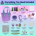 thumbnail image 3 of Kit de Manualidades PURPLE LADYBUG Bolsa de Playa de Goma DIY, 3 of 9