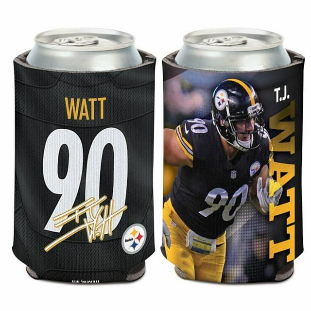 Wraft 3208569357 Glacière TJ Watt 12 oz Pittsburgh Steelers