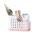 thumbnail image 2 of Kitchen Cutlery Organizer Household Cutlery Storage Box Drainable (Pink)-, 2 of 5