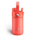 thumbnail image 1 of Botella De Agua Aislada Para Niños Con Pajita, Botella De Agua De Acero Inoxidable De 12 Oz Con Doble Boquilla, A Prueba De Fugas, Sin Bpa, Doble Pared, Mantiene El Frío Durante 24 Horas Para Deportes, 1 of 5