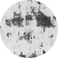 thumbnail image 1 of Ahgly Company Indoor Round Abstract Gray Modern Area Rugs, 4' Round, 1 of 4