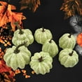 thumbnail image 3 of Mini Artificial Pumpkins Simulation Decorative Display Foam Pumpkins Decoration for Halloween Autumn Home Decorating 7pcs, 3 of 8
