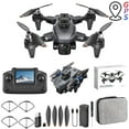 thumbnail image 2 of JVBTVB 5G GPS Drone with Screen Remote Control, 1080P HD Camera, Brushless Motor, Obstacle Avoidance, 18 Min Flight Time & Portable Case for Teens and Adults, 2 of 9