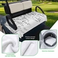 thumbnail image 5 of Golf Cart Seat Covers for 2 Seater,Eucalyptus Grey Microfiber Cart Seat Towel Blanket,Farmhouse Leaves Summer Spring Leaf Absorbent Breathable Non Slip Bench Seats Protector for Golf Course 51"x31", 5 of 9
