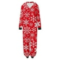 thumbnail image 3 of RYDCOT Women’S Nightwear Onesies Pajama Christmas Printed Home Wear Hoodid Pajamas Zipper Moms Jumpsuit Romper Sleepwear Sale or Clearance, 3 of 5