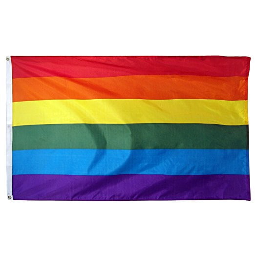 60" Rainbow WINDSOCK Gay Pride Lesbian LGBT Flag OUTDOOR INDOOR f 