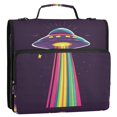 thumbnail image 5 of FORMRS Zipper Binder with Shoulder Strap 2-inch Ring 500 Sheet Capacity File Bag, Colorful UFO, 5 of 5