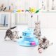 thumbnail image 2 of Juguete para gatos 2 en 1, juguete de laberinto para gatos de 4 niveles, juguete de pelota para jugar con gatitos, juguete interactivo para gatos (azul) JAMW Sencillez, 2 of 5