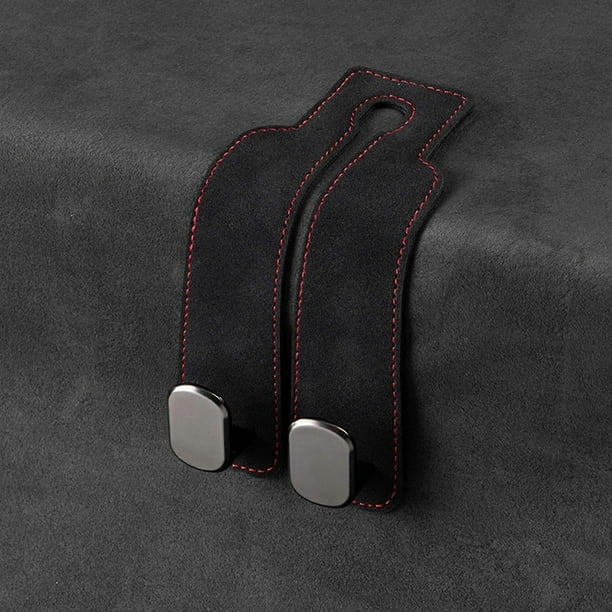 Car Seat Back Double Hook, 2 in 1 Auto Hooks, Car Storage Hooks Back Seat Headrest Hanger, Universal Car Handbag Hooks
