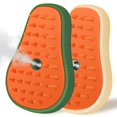 thumbnail image 2 of Teddy Run-3-in-1 Steam Pet Brush for Cats & Dogs – Silicone Massage Grooming Comb, Hair Remover & Misting Tool, Gentle Deshedding & Cleaning (Avocado Green/White)​, 2 of 8
