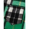 thumbnail image 4 of Fdqin Boys Outfit Sets 2Pcs Flannel Plaid Shirt and Pants Set Hoodie Sweatsuit for Fall Winter Spring Kids Clothes Green 7-8 Years, 4 of 6