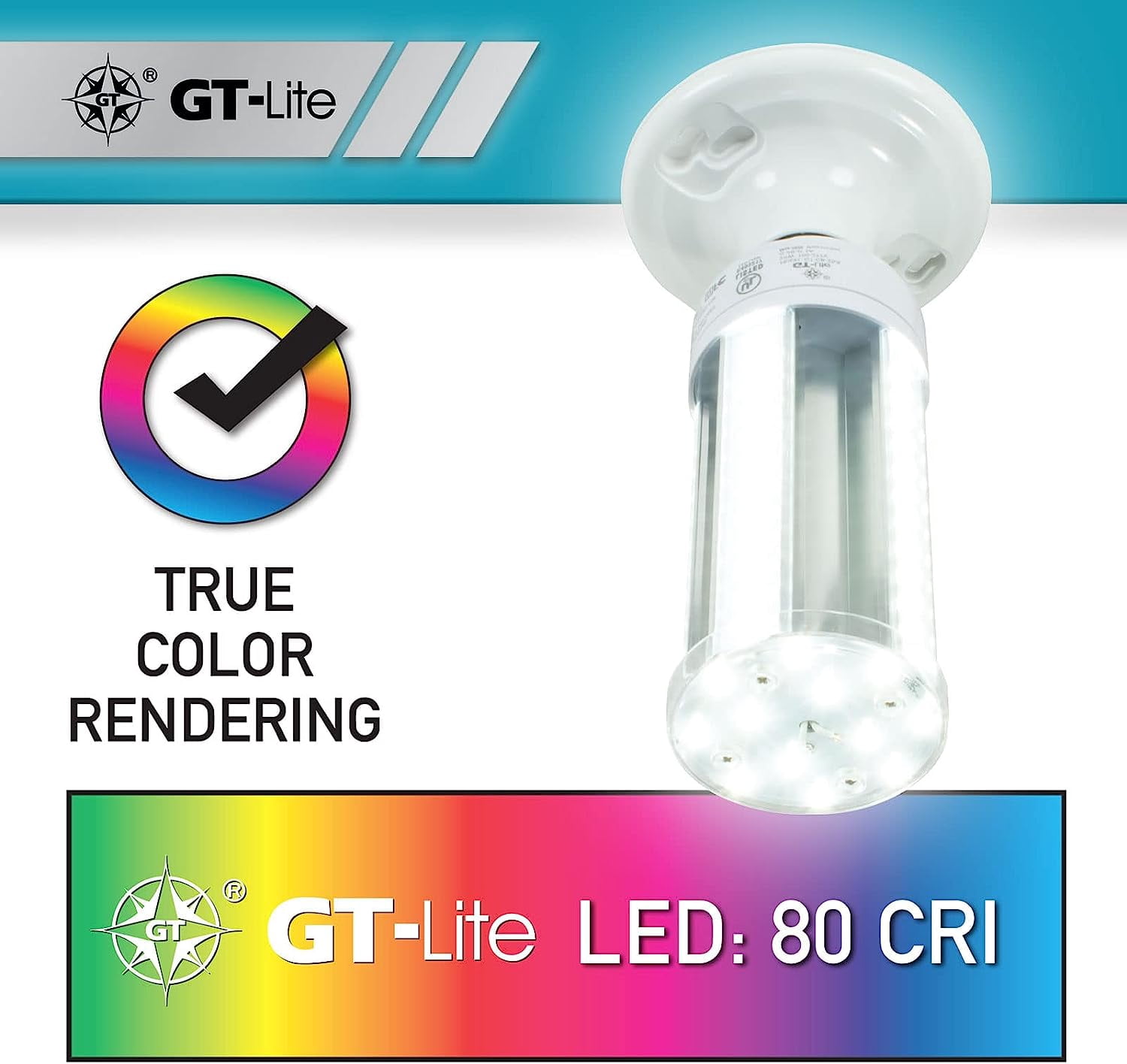 GT-Lite High Lumen LED COB Bulb 2500 Lumen 25 Watt E26 Base