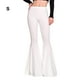 thumbnail image 4 of Pantalones acampanados de cintura alta Qarigey de algodón transpirables para mujer blanco S, 4 of 6