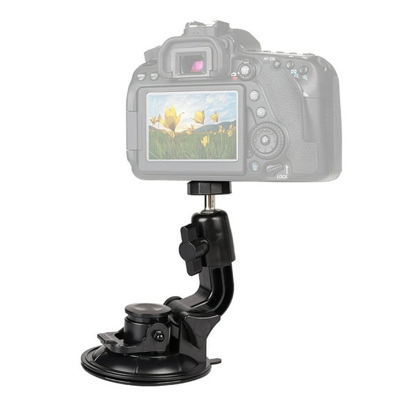Camera Suction Cup Mount, Wide Compatibility Powerful 1/4 Screw 9CM Smartphone Suction Cup Mount for Window