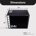 thumbnail image 3 of Fitvids 3-in-1 Rotatable Plyometric Jump Box, Jumping Exercise Trainer with Anti Slip Surface & High Density Foam, Fitness Training, Easy to Clean, 20" × 24" × 30", 16LBS, Black/White, 3 of 11